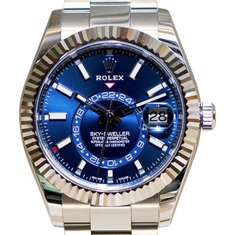 rolex sky dweller blue dial automatic mens oyster watch 326934blso|Rolex Sky.